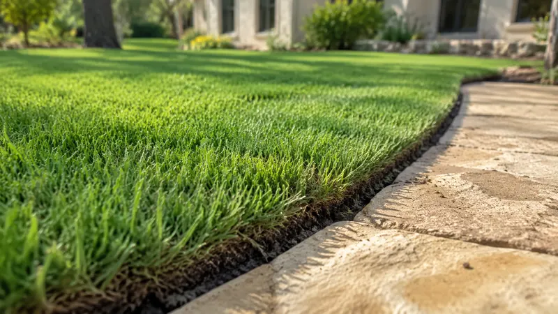Fresh sod installation in Spring Branch, TX by CJK Landscaping